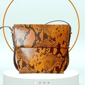 Reptile/snakeskin crossbody shoulder bag